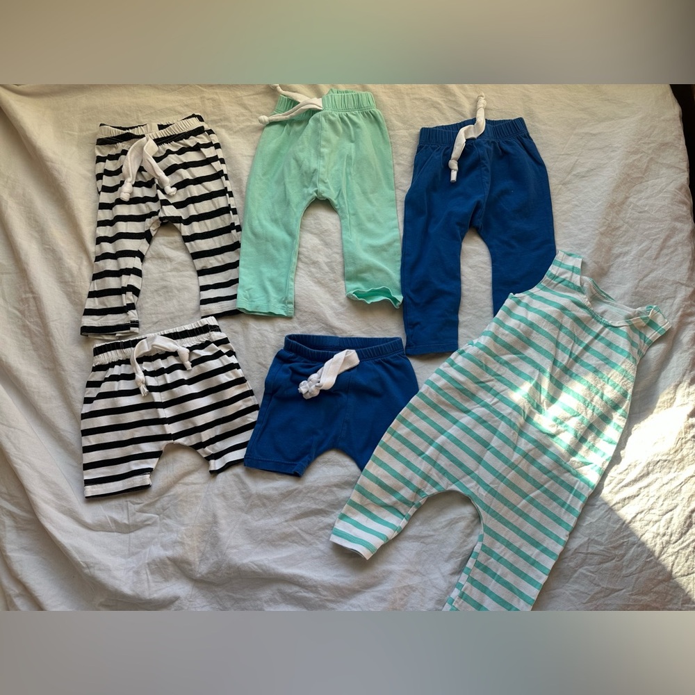 Striped and Solid Kids Casual Bottoms Bundle